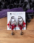 Dracula Beaded Hoops