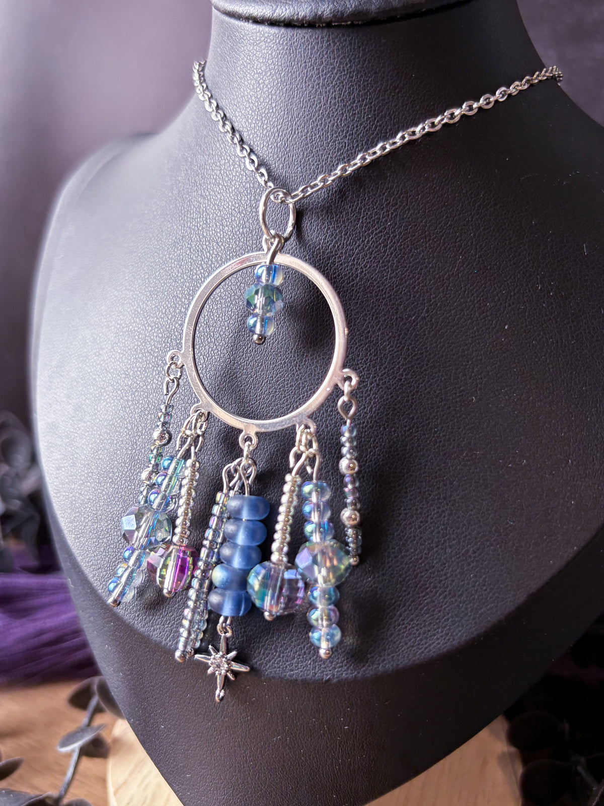 Star Gazer Beaded Pendant Necklace