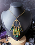 Medusa Beaded Pendant Necklace