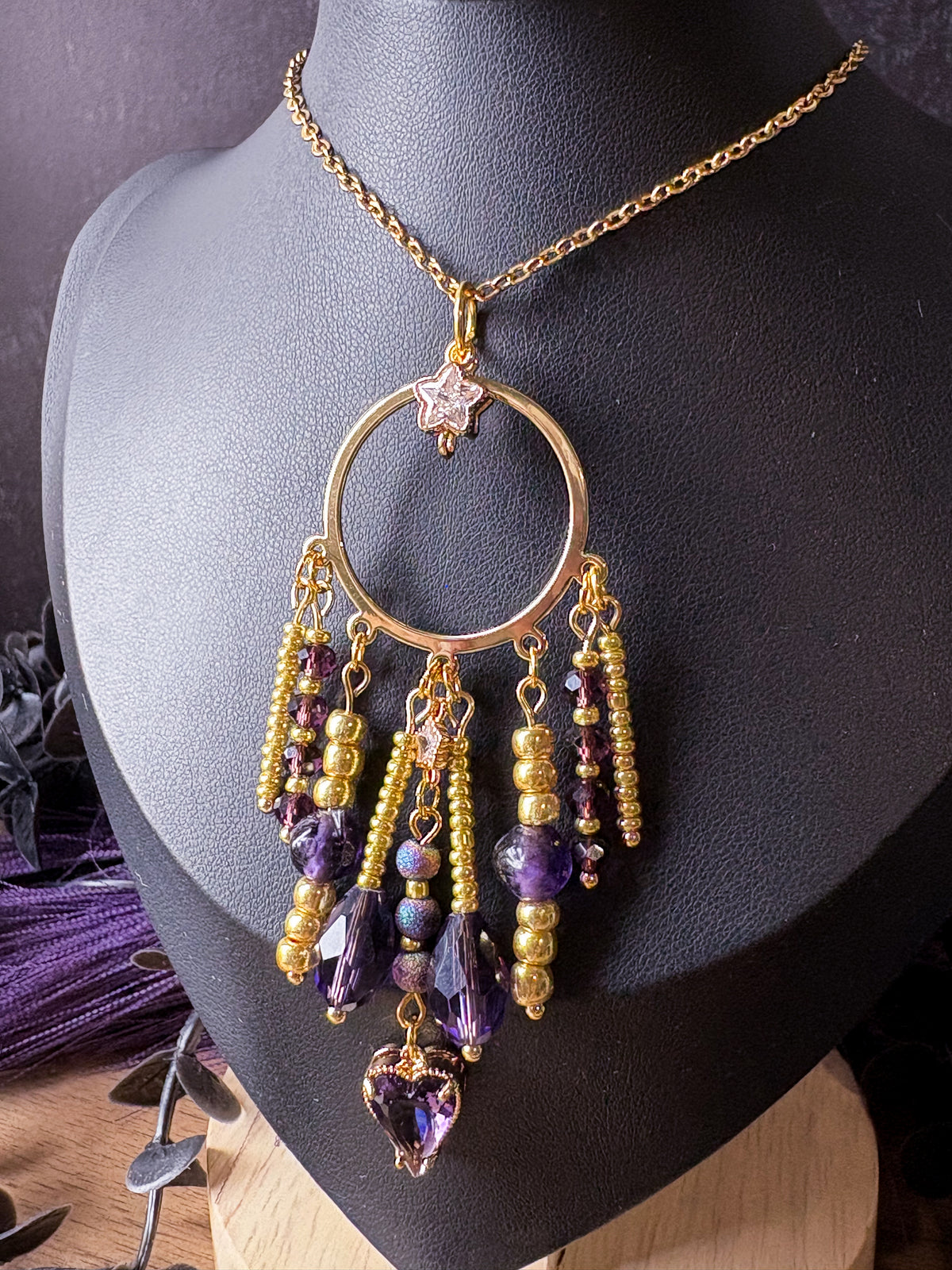 Spell Caster Beaded Pendant Necklace