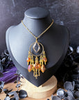 Rising Sun Beaded Pendant Necklace