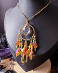 Rising Sun Beaded Pendant Necklace