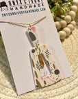 Speckled Floral Daphne Pendant Necklace