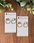 Circular Charm Hoops (gold & silver)