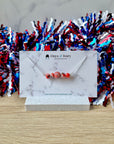 Red, White & Blue Becky Beaded Necklace