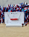 Red Becky Beaded Necklace