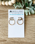 Circular Charm Hoops (gold & silver)